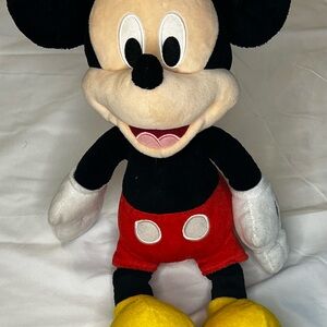 Disney Mickey Mouse Plush - Black, Red, Yellow, White